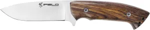 iFIELD Hunting Knife Workout EL29112 Sport, 4.5 inch MOVA Blade Full Tang, Satin Finish, Cocobolo Handle, Includes Brown Leather Sheath, Camping Tool for Fishing, Hunting, Sport Activity