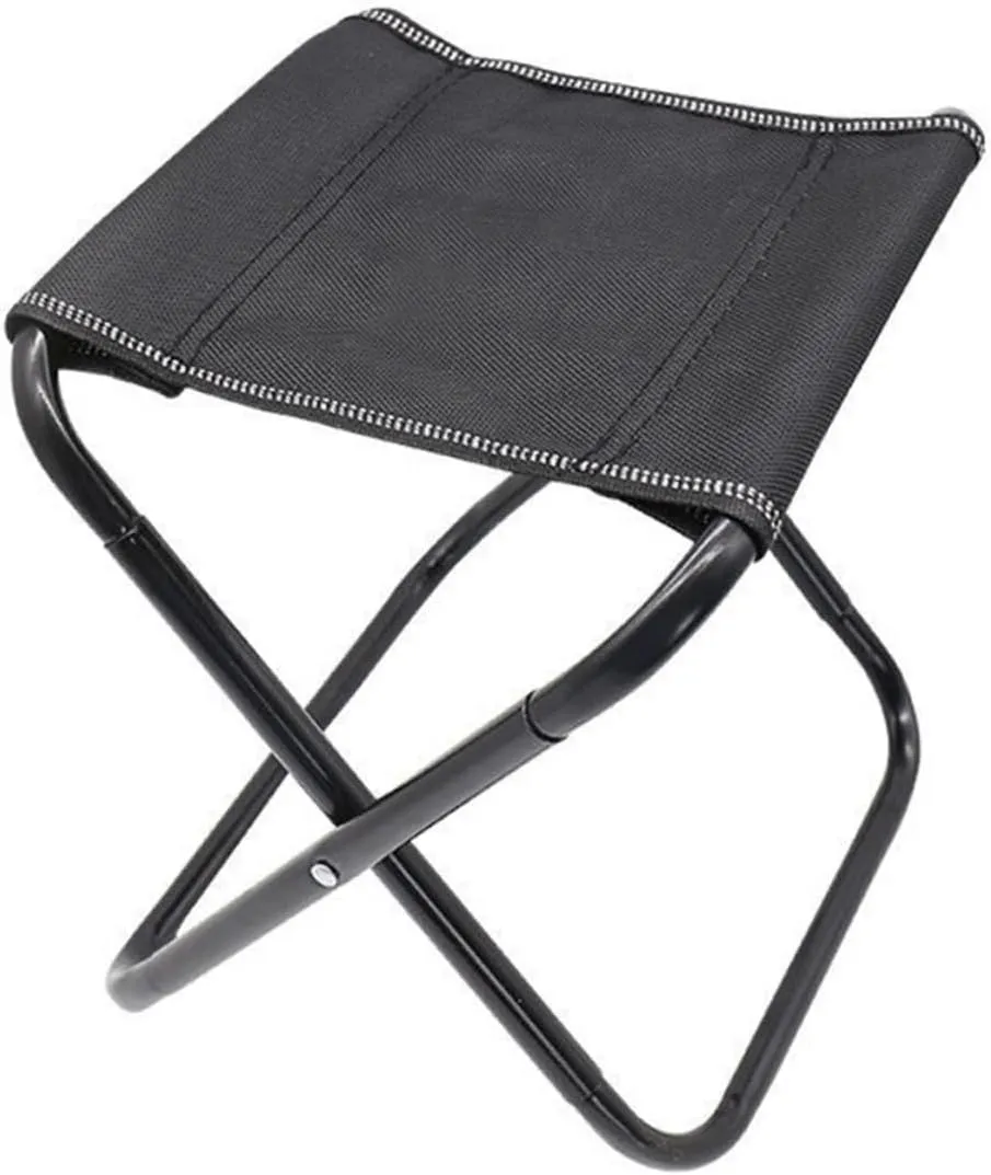 IMIKEYA Portable Folding Stool Chairs Outdoor Stool Fold up Chair Fold up Stool Camping Stool Folding Camping Chair Folding Stools for Adults Portable Travel Stool Small Stool Canvas Black