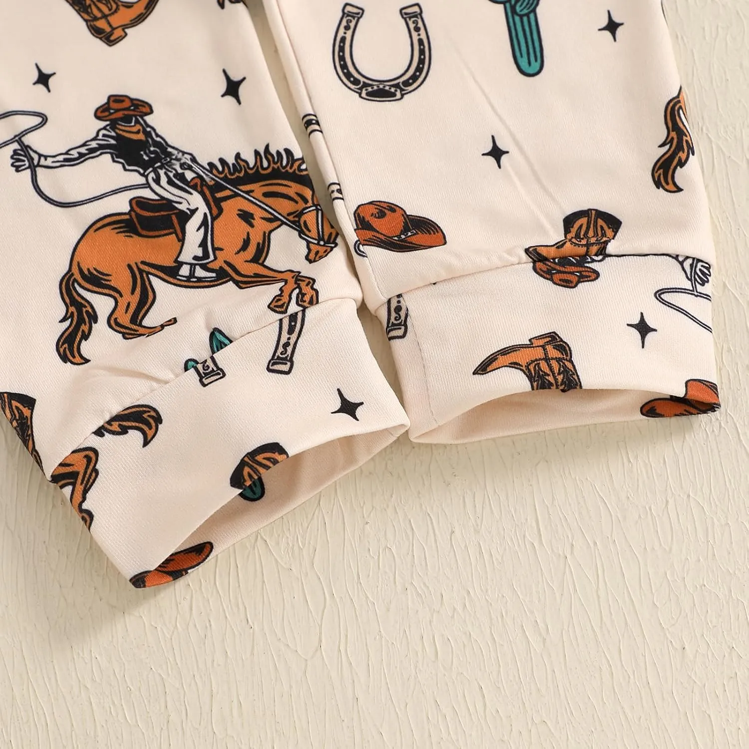 Infant Baby Boys Western Cowboy Outfit My First Rodeo Short Sleeve Bodysuit and Pants with Hat 3pcs Set