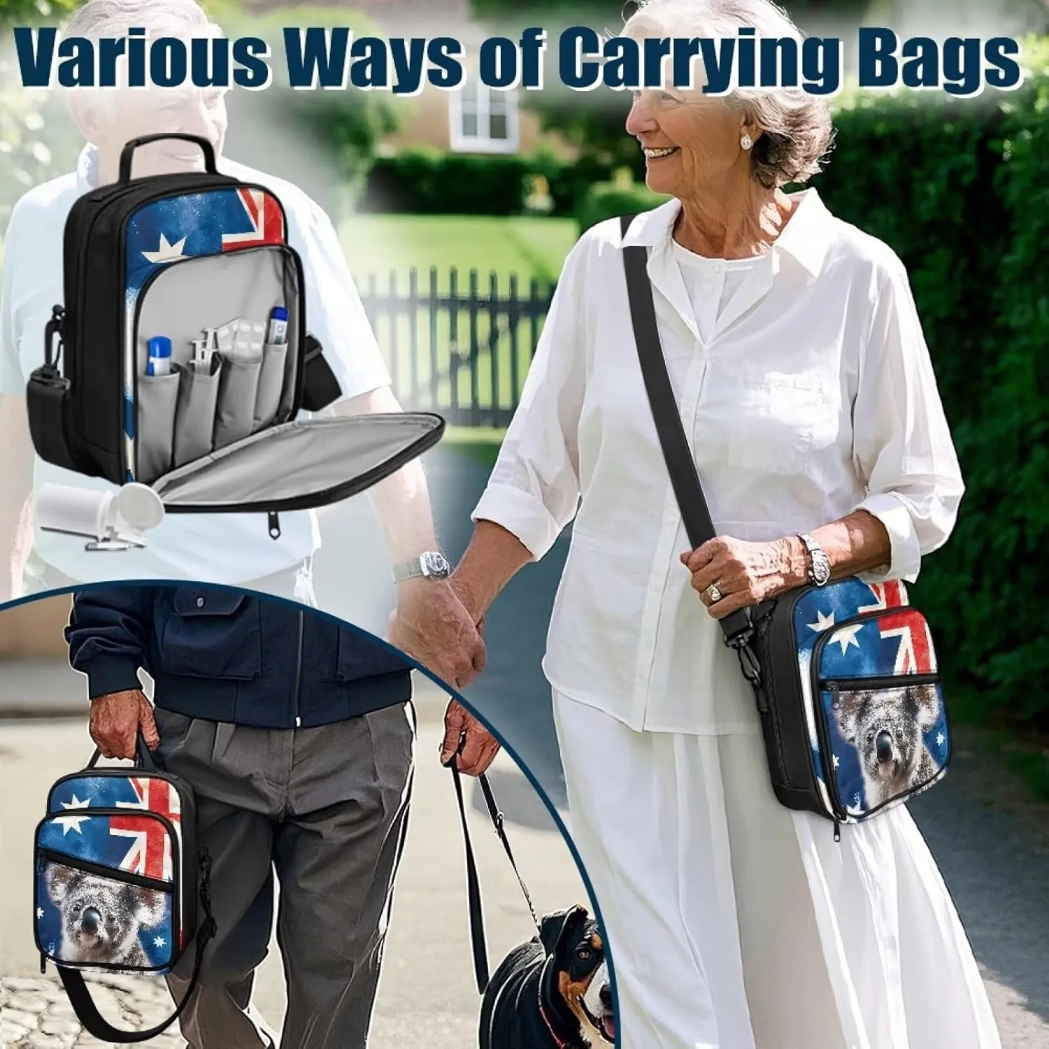 Insulin Travel Case, Australia Diabetes Supplies Bag, Diabetic Medication Organizer Bag with Shoulder Strap for Diabetic Supplies