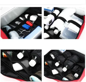 IOCCIOBB First Aid Kit Bag, Multifunctional Emergency Care Package Backpack, Post-production Visit Kit for Home, Workplace,Camping, Hiking(Blue)