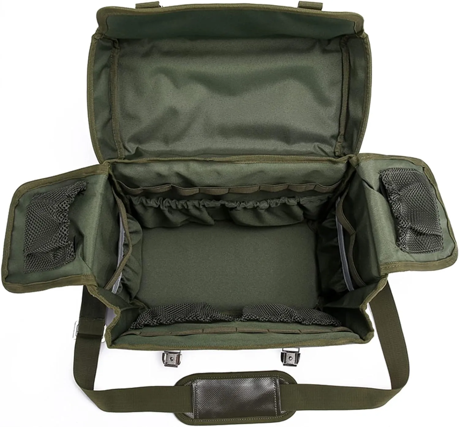 IOCCIOBB First Responder EMT Trauma Bag Empty,First Aid Bag with Handle and Shoulder Strap for Emergency at Home, Office, Car, Outdoors, Boat, Camping, Hiking(Army Green)