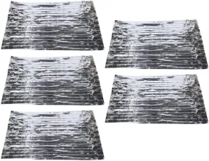 iplusmile 5pcs Emergency Thermal Blankets for First Aid Windproof Portable Lightweight Dual-Sided for Outdoor Activities Travel
