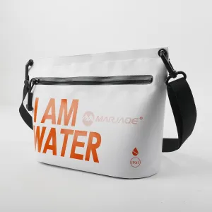 IPX7 Waterproof Dry Bag 2.5L Floating PVC Dry Sack with Waterproof Zipper Shoulder Strap for Kayaking Swimming Beach Travel Boating Camping Hiking Canoeing Paddleboarding Water Sports (white)
