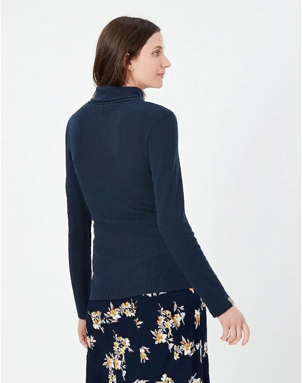 Joules Women's Clarissa Solid Roll Neck Jersey Top