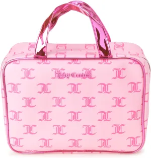 Juicy Couture Women's Cosmetics Bag - Travel Makeup and Toiletries Weekender Bag - Makeup Organizer Case, Pink