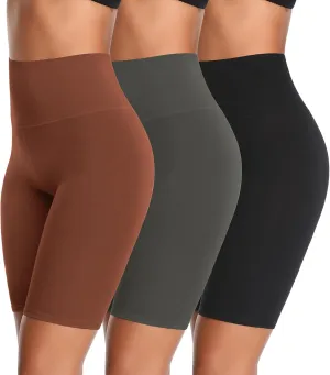 K-CHEONY Women's High Waisted Biker Anti Chafing Cotton Slip Boy Underwear Yoga Workout Shorts