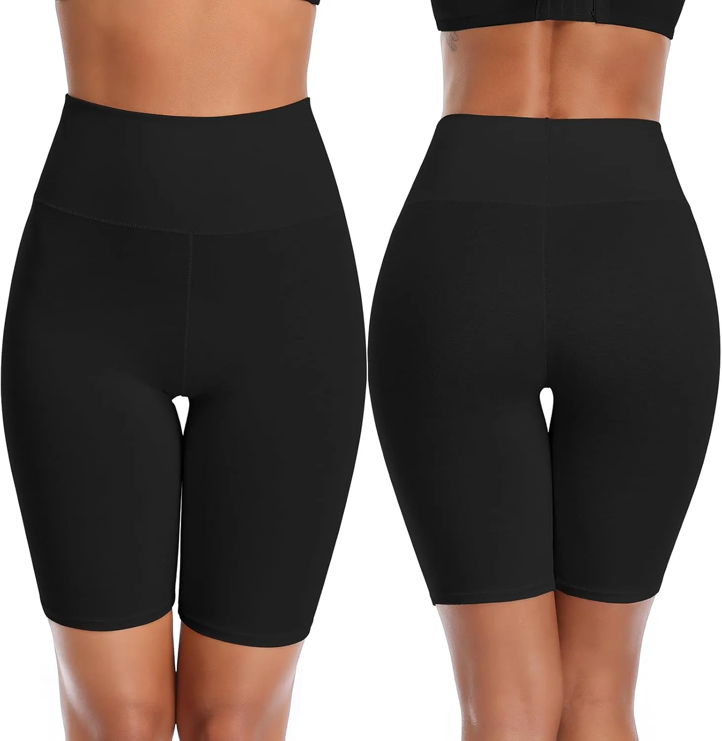 K-CHEONY Women's High Waisted Biker Anti Chafing Cotton Slip Boy Underwear Yoga Workout Shorts