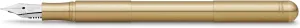 Kaweco SUPRA Fountain Pen Brass I Exclusive Fountain Pen for Ink Cartridges Including Retro Metal Box I Fountain Pen 16.5 cm I Nib: F (Fine)
