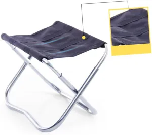 KESYOO Aluminum Alloy Outdoor Folding Stool Chair Picnic Camping Strong Canvas Surface Easy to Carry