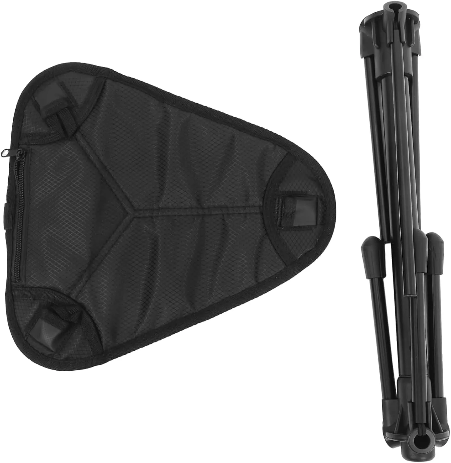 KESYOO Portable Folding Stool Lightweight Telescoping Camping Seat for Fishing Hiking Picnics and Outdoor Activities Durable Design with Stable Footrests