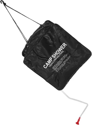KESYOO Solar Bath Bags Pouch Shower Backpacking for Waterproof Travel Hot Camping Portable Solar Water Heater Black
