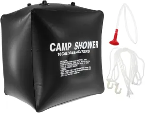 KESYOO Solar Heating Bag 40l Camping Shower Bag Portable Pouch Solar Shower for Outdoor Use