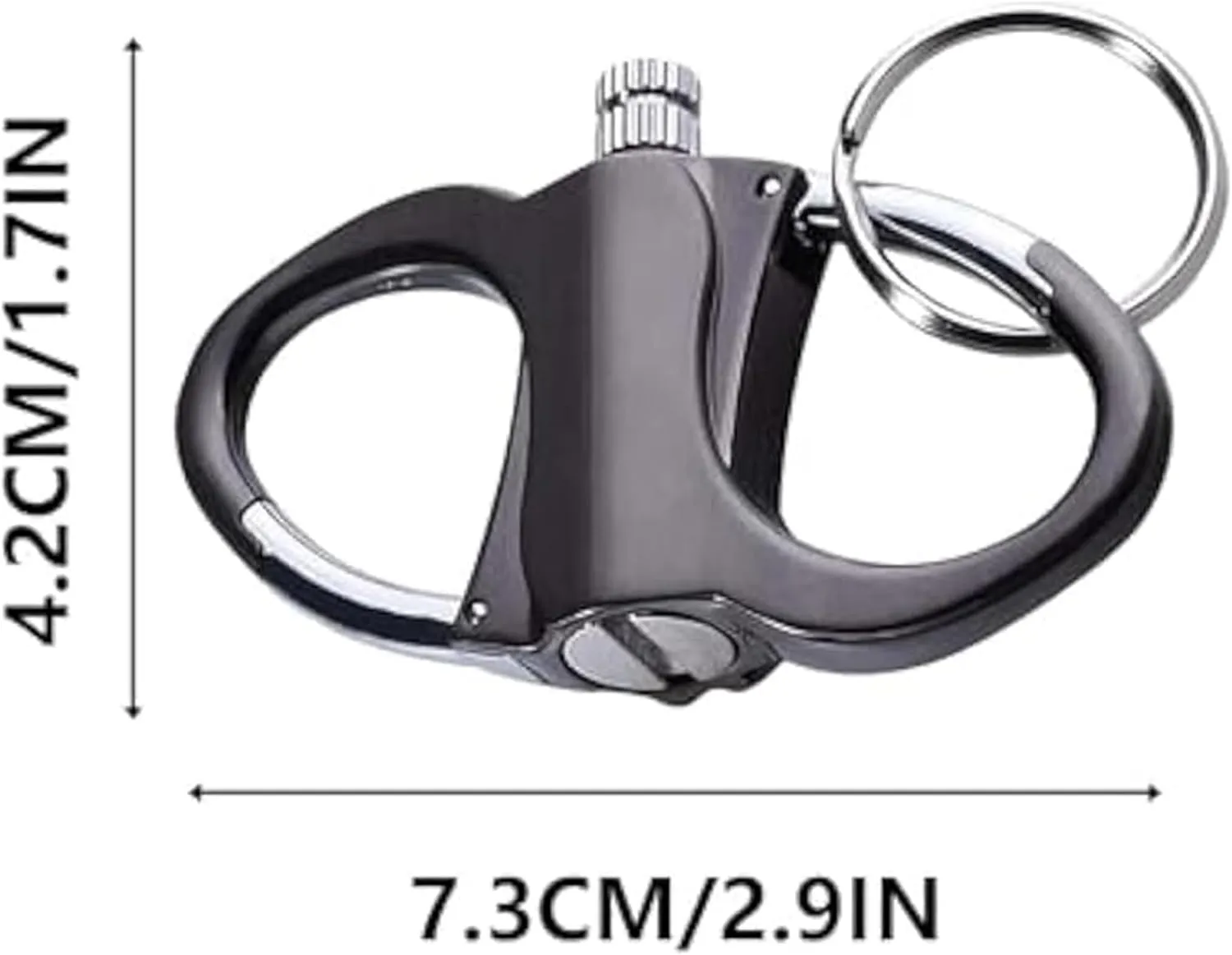 Keychain Lighte,Keychain Lighter Match,Portable Waterproof Flint Fire Starter Match, Mini Waterproof Lighters for Outdoor Car and Home (2pcs Silver)