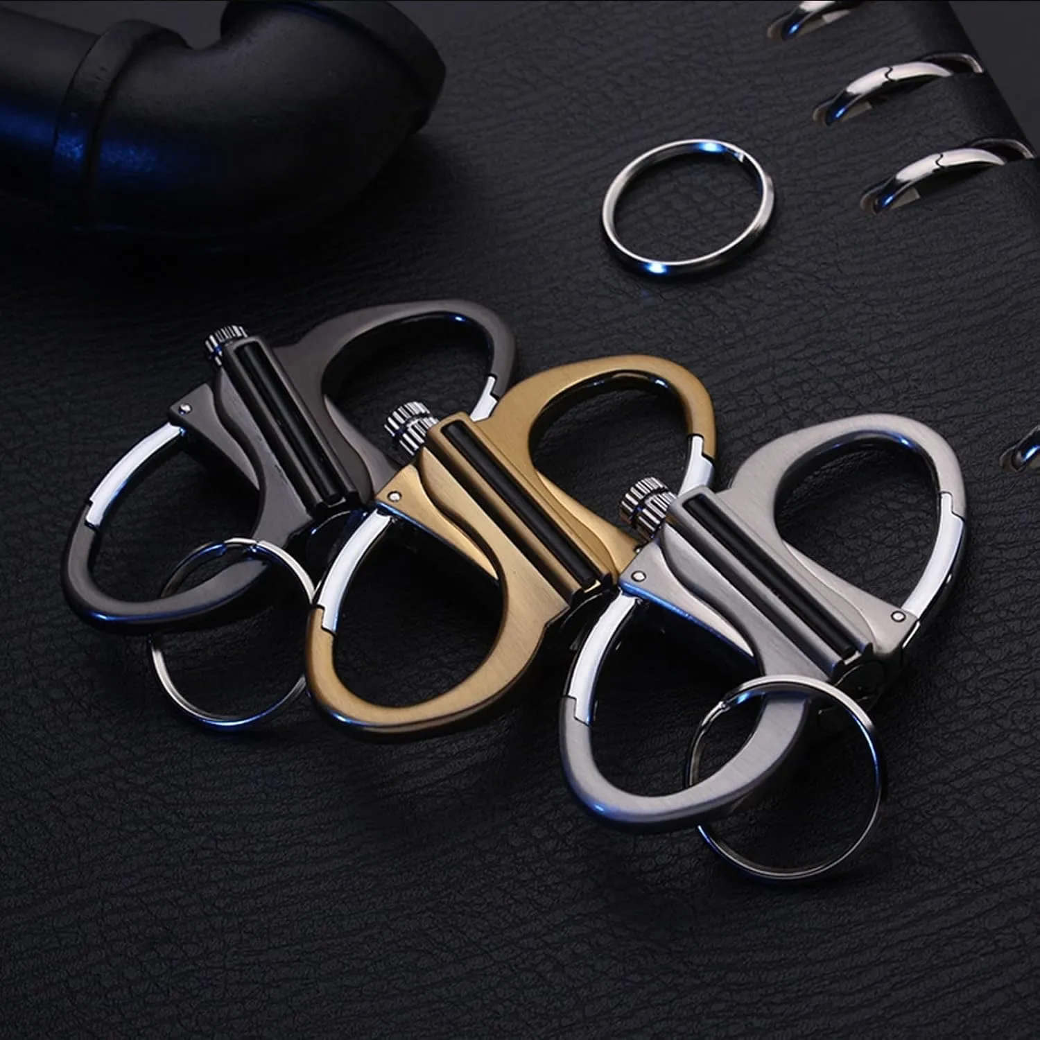 Keychain Lighter, Fire Starter Key Ring, Metal Keychains Lighter for Outdoor Car and Home, Lighters for Release