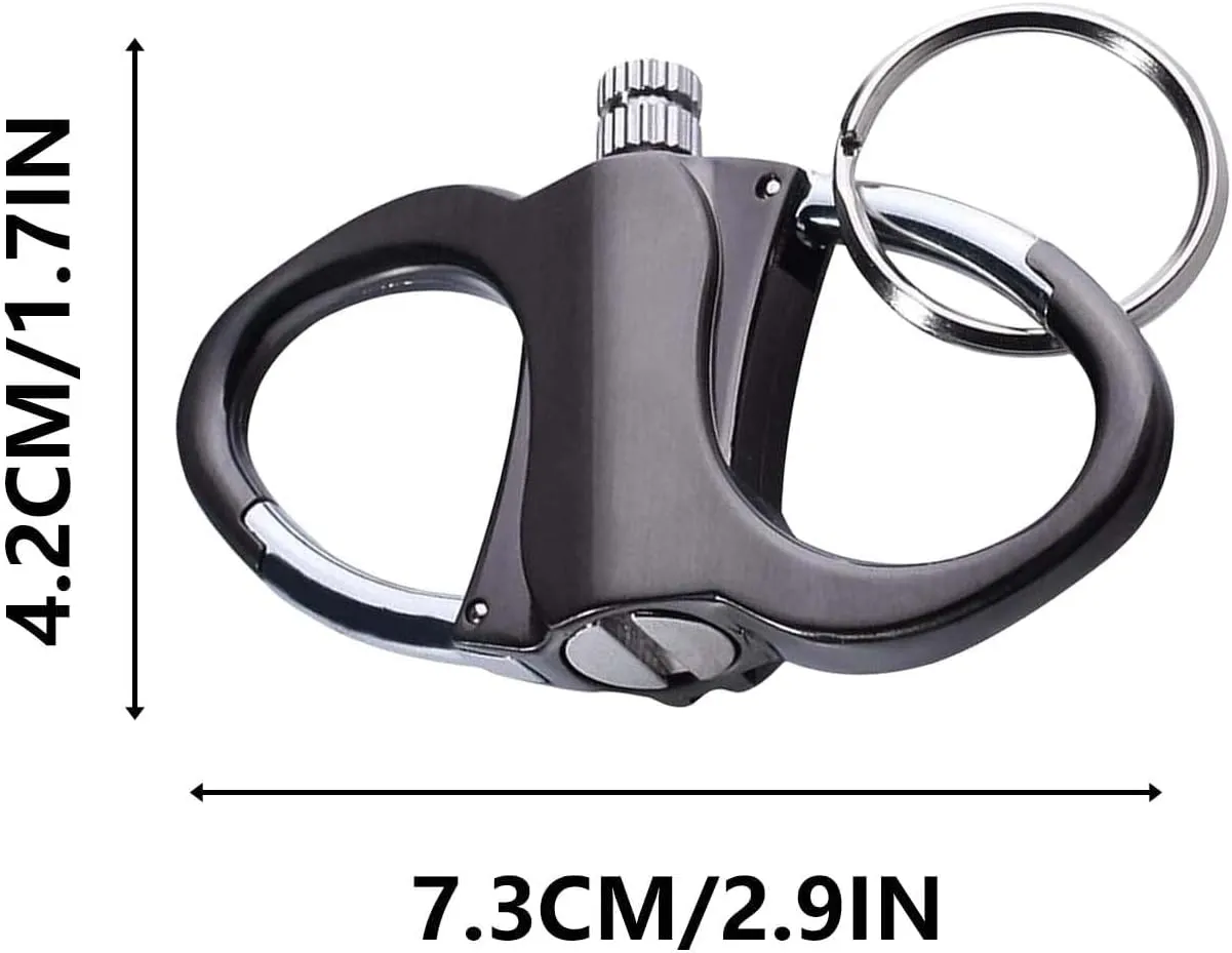 Keychain Lighter, Fire Starter Key Ring, Metal Keychains Lighter for Outdoor Car and Home, Lighters for Release
