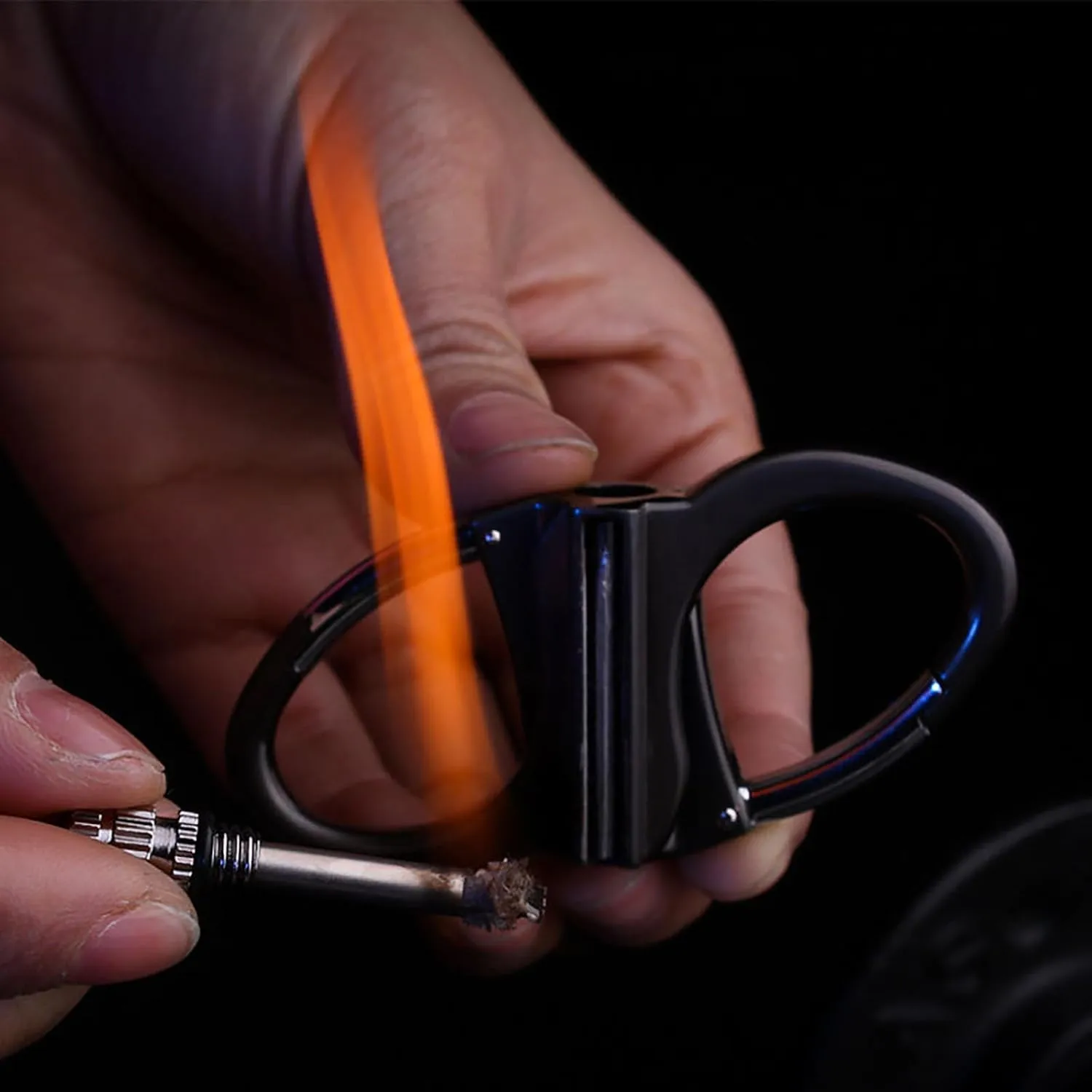 Keychain Lighter, Fire Starter Key Ring, Metal Keychains Lighter for Outdoor Car and Home, Lighters for Release