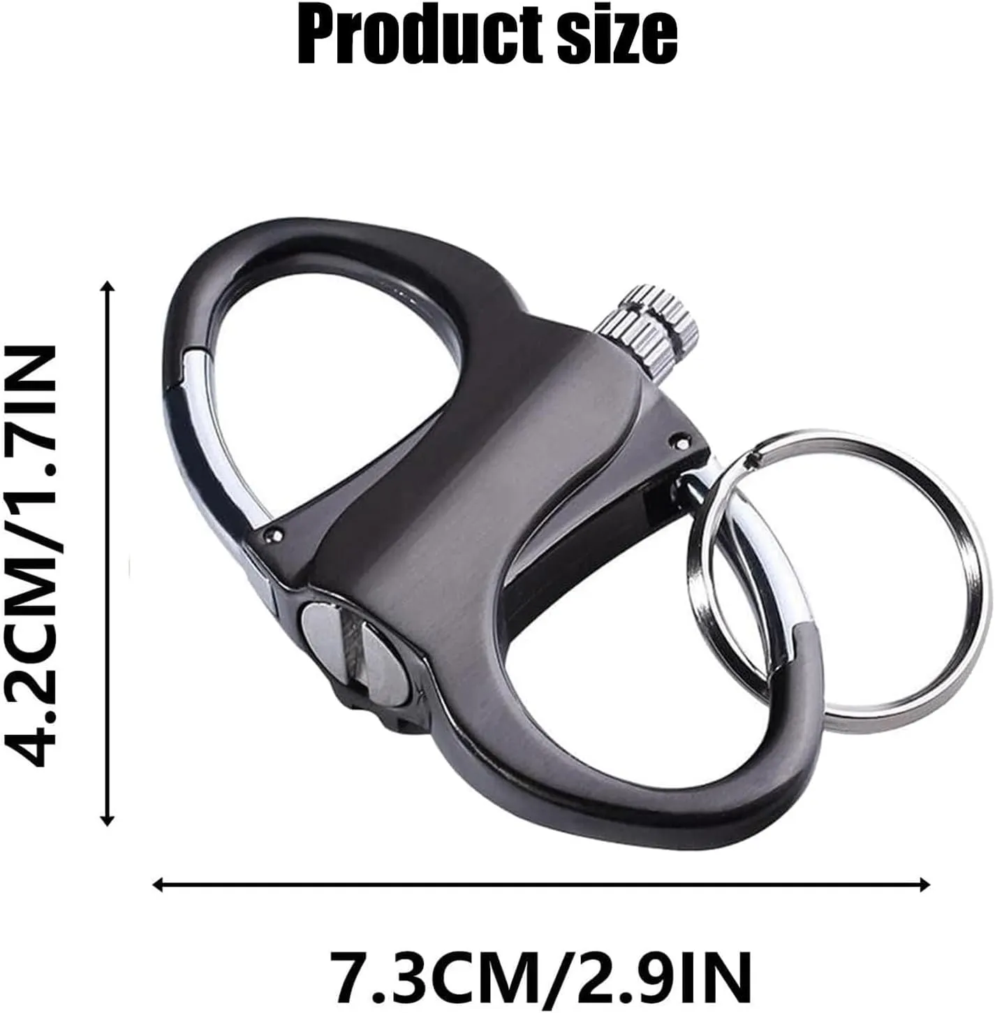 Keychain Lighter, Lighter Holder Key Chain, Metal Keychain Lighter,Small Outdoor Survival Fire Starter,Reusable Mechanical Emergency Lighter Tools Camping Gift for Men for Outdoor Car and Home(Gold)