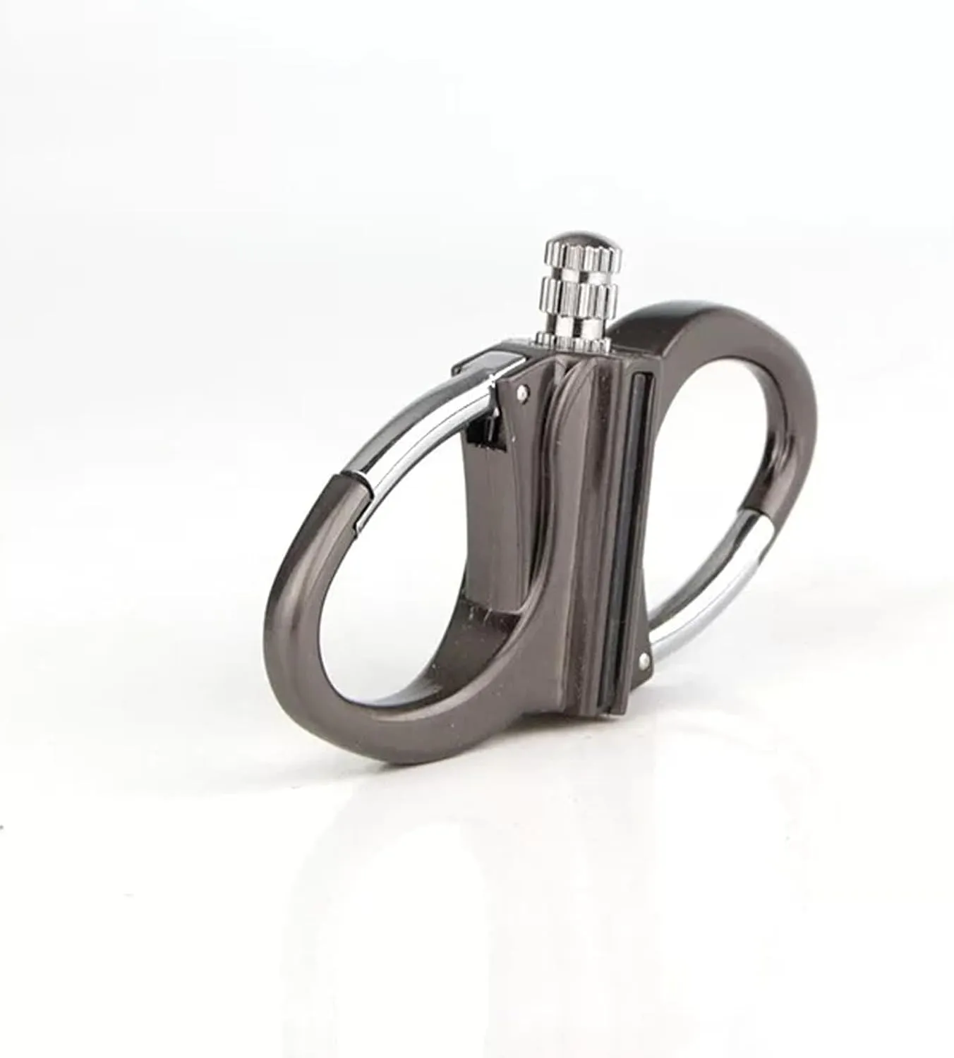 Keychain Lighter,2025 New Metal Key Chain Lighter Match Hidden in Key Chain Keychains,Portable Mini Waterproof Lighters Permanent Match Keychain for Outdoor Car and Home (Black*2)