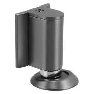 KICHOUSE Anti-Collision Door Stop Anti-Collision Door Handle Protector Door Wedges Indoors Stoppers Decorative Door Wedges Matte Black Door Stop No Drill Door Stopper Light Zinc Alloy