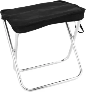 KICHOUSE Portable Folding Stool Camping Chair for Outdoor Garden Fishing Travel Compact and Lightweight