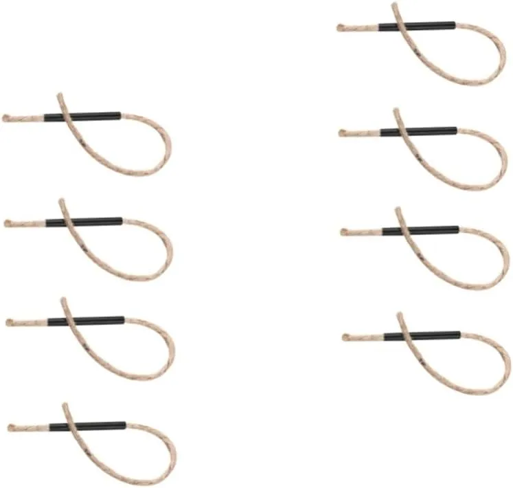 Kisangel 8 Sets Survival Wick Rope Waterproof Fire Starter Flint for Outdoor Activities