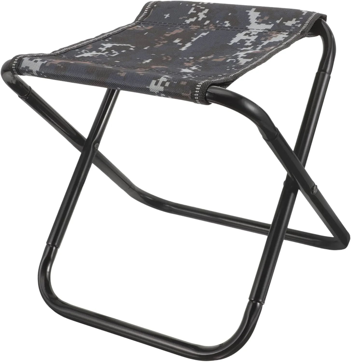 Kisangel Portable Folding Camp Stool Lightweight Compact Fishing Chair for Hiking BBQ Beach Trips with Storage Bag Comfortable Seating for