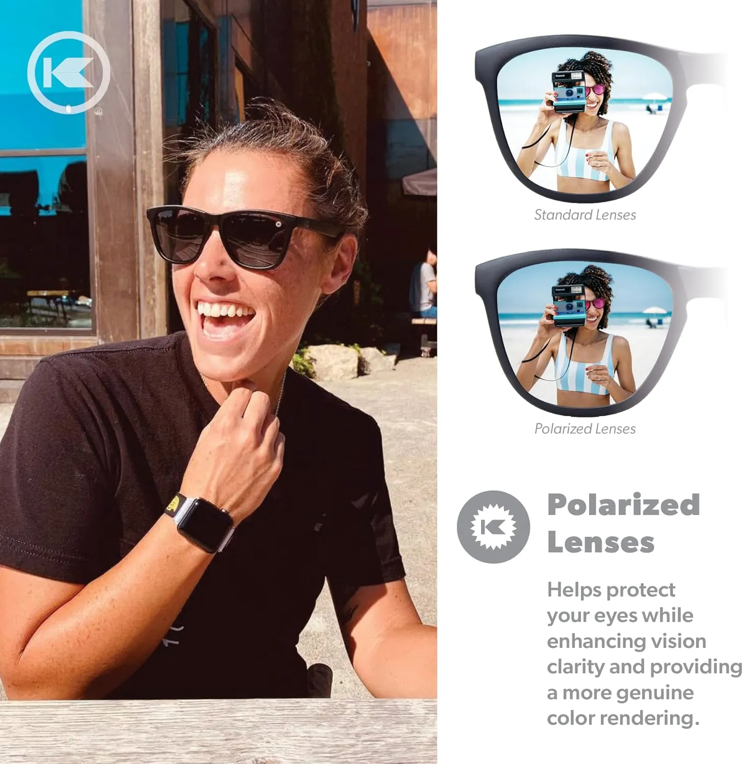 Knockaround Premiums and Sport Polarized Sunglasses for Men & Women - Impact Resistant Lenses & Full UV400 Protection
