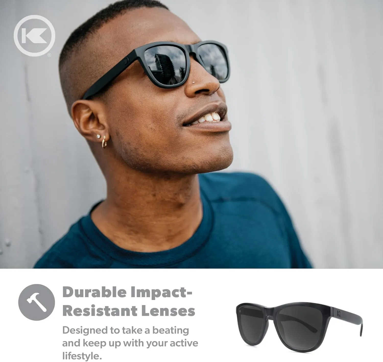 Knockaround Premiums and Sport Polarized Sunglasses for Men & Women - Impact Resistant Lenses & Full UV400 Protection