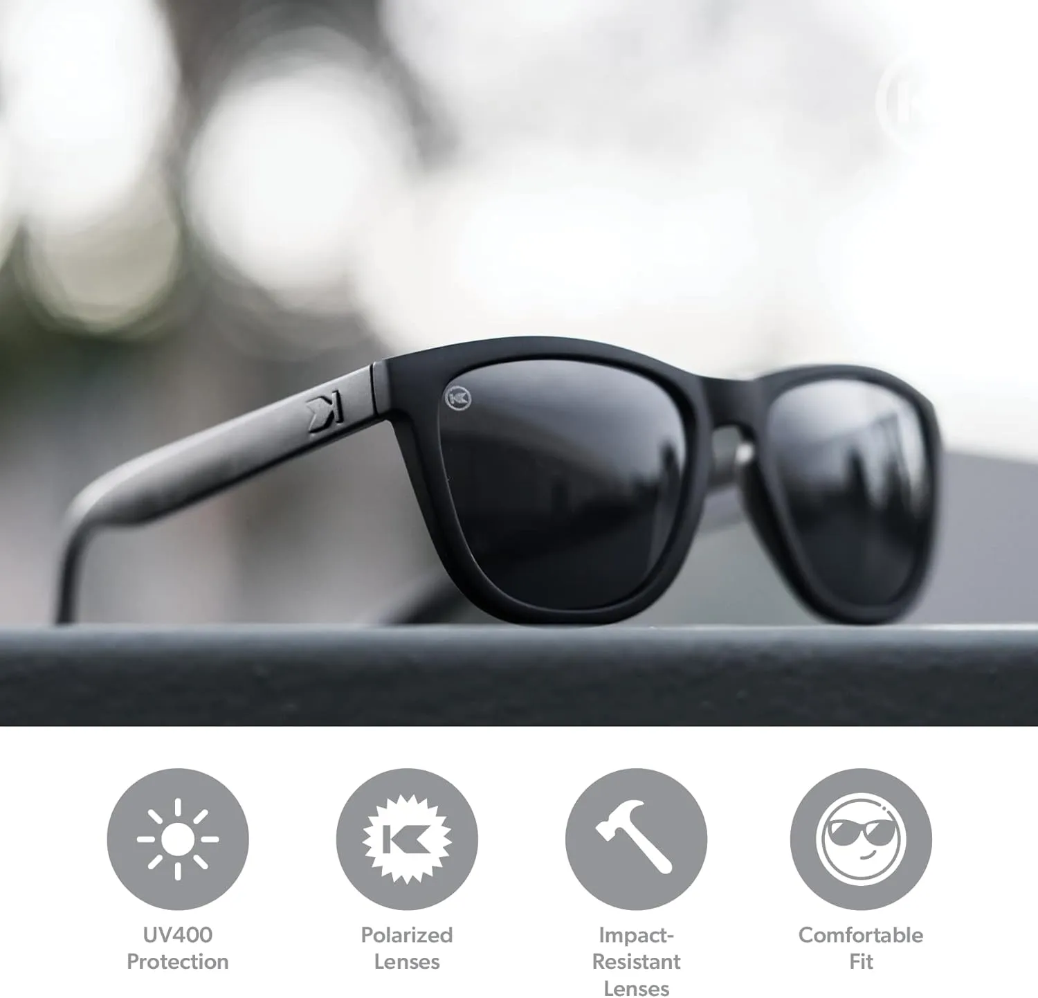 Knockaround Premiums and Sport Polarized Sunglasses for Men & Women - Impact Resistant Lenses & Full UV400 Protection