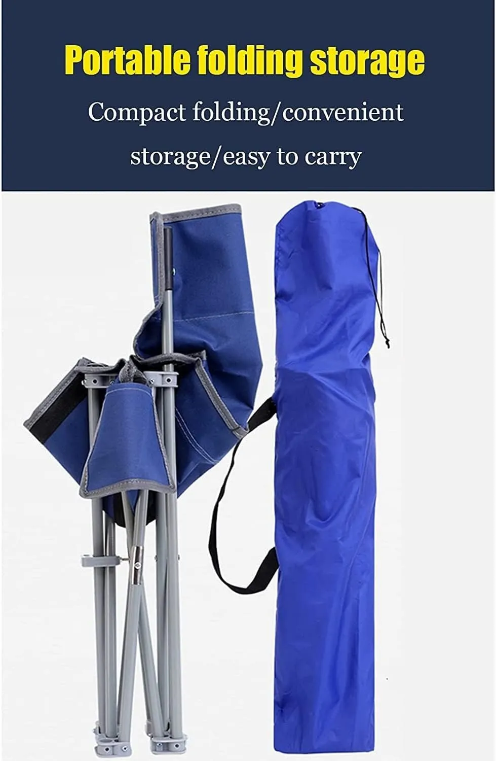 KYUSAR Camping Chair Outdoor Chair Foldable Chair Small Folding Camping Chair Lightweight Seat Portable Stool with Carry Bag for Hiking Fishing Beach Picnic Folding Camping Chair (Size : 33x32x56cm)