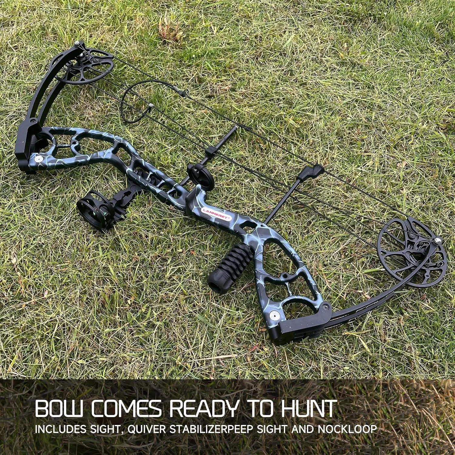 Lanneret P10 Compound Bow and Archery Sets，0-70 lbs.