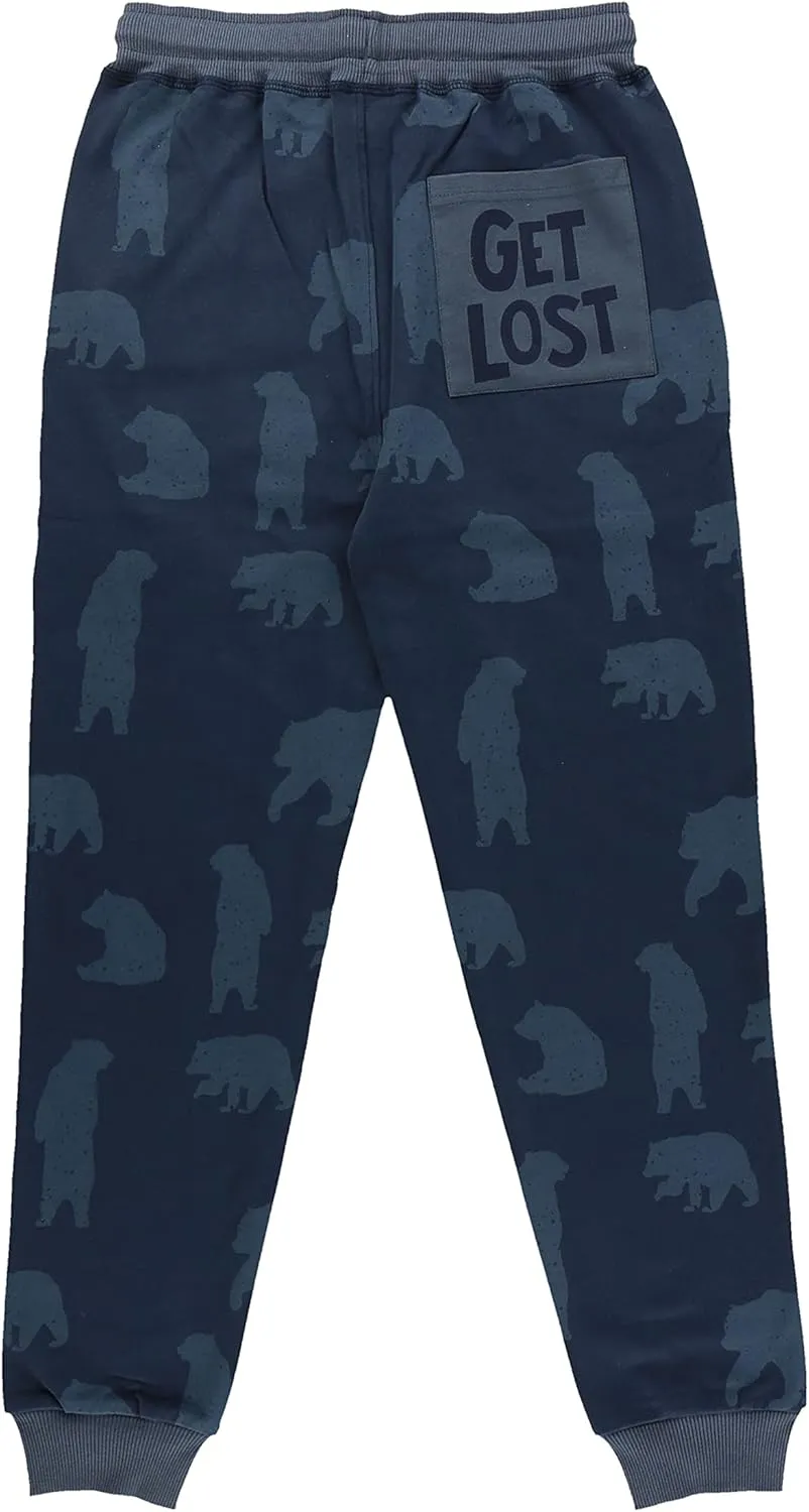 Lazy One Men's Jogger Sweatpants, Cozy, Warm, Pockets