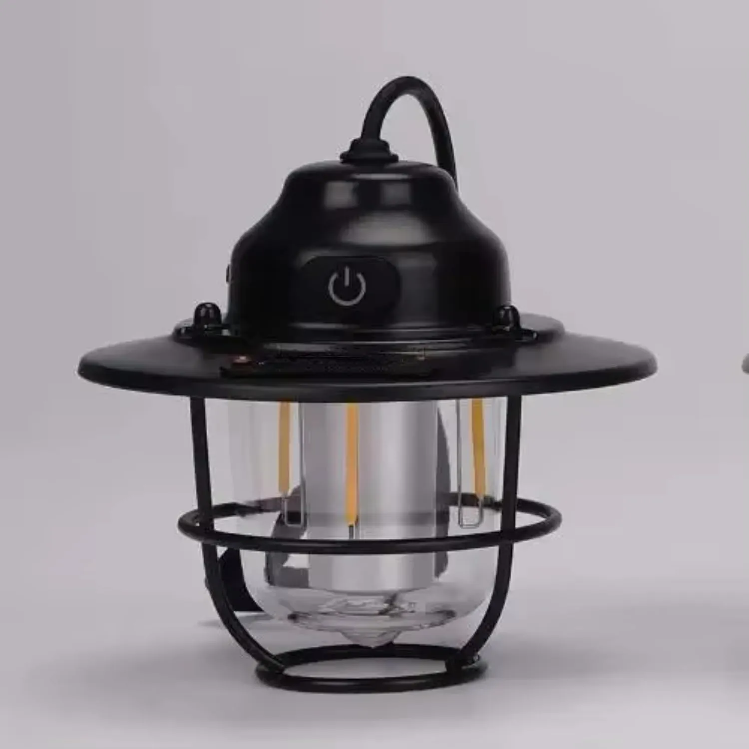 LED Camping Lamp Retro Hanging Lamp Portable Stepless Dimming Camping Light Waterproof Rechargeable Outdoor Light Lantern