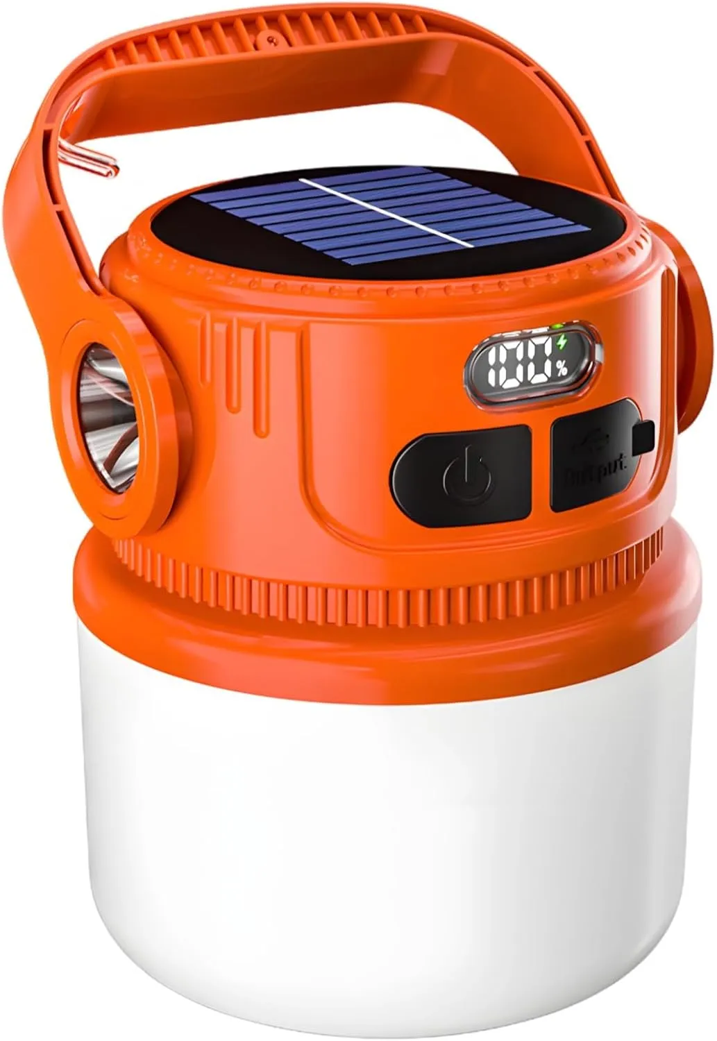 Led Camping Lantern, Rechargeable Emergency Light, USB & Solar Powered, 6-Mode Brightness, Compact & Portable