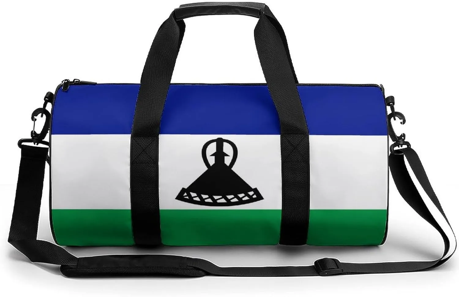 Lesotho Flag Duffel Bag Dry Wet Separation for Boys Girls Travel Gym Overnight