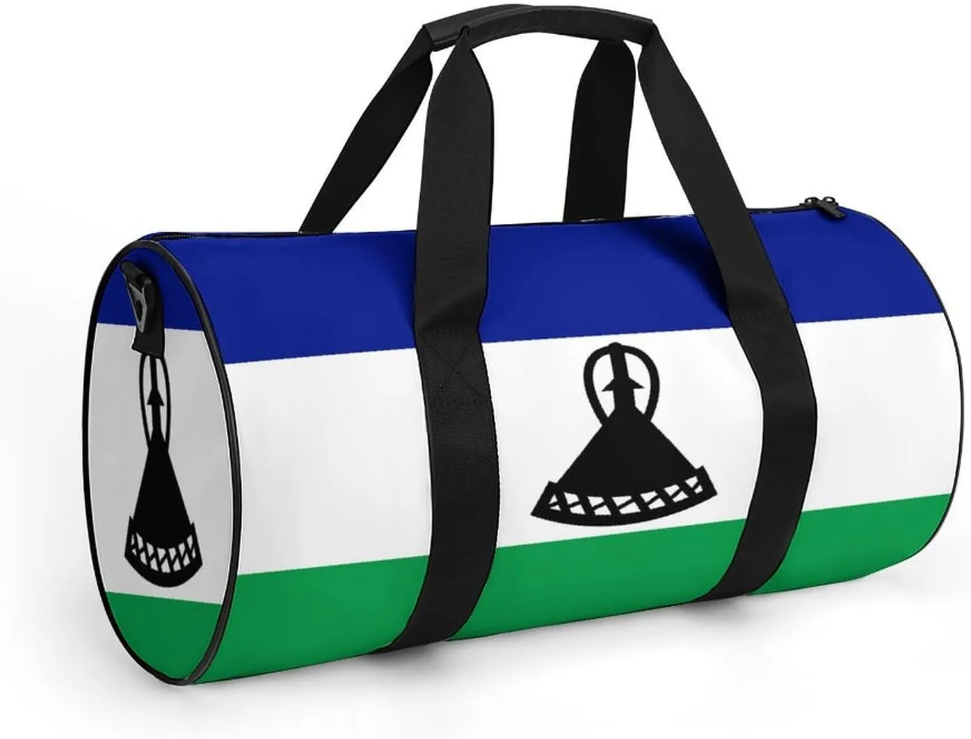 Lesotho Flag Duffel Bag Dry Wet Separation for Boys Girls Travel Gym Overnight