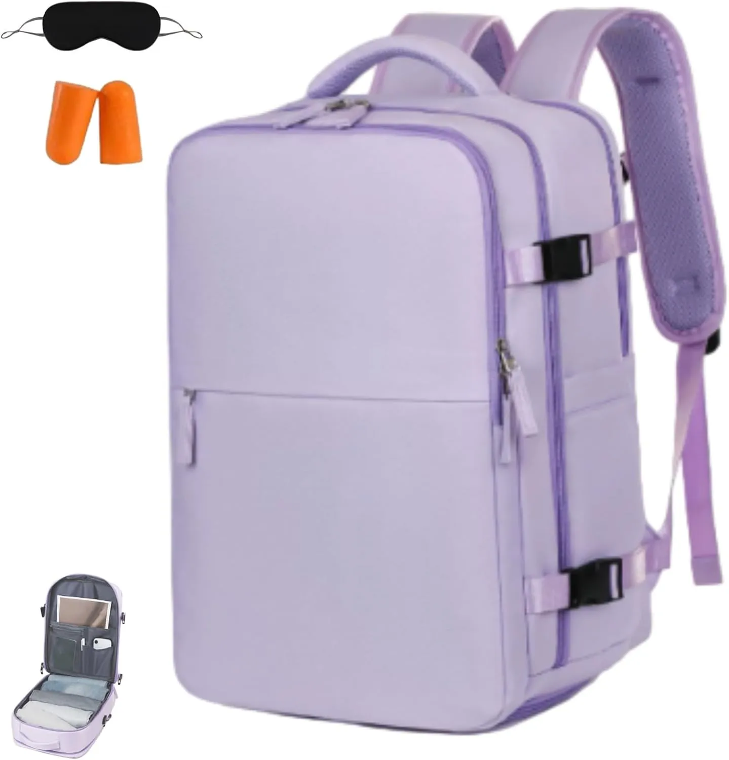 Levettevac Mochila, Levettebag, Levettevac Backpack, Expandable Large Capacity, Large Capacity Waterproof, Travel Bag (purple)