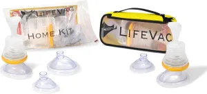 LifeVac Home & Yellow Travel Combo Kit - Portable Suction Rescue Device, First Aid Kit for Kids and Adults, Portable Airway Suction Device for Children and Adults