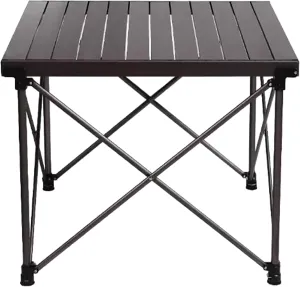 Liftable Camping Table Aluminum Alloy Picnic Table Ultralight Folding Camping Table Roll Up Table Top Multi-Purpose for Camp