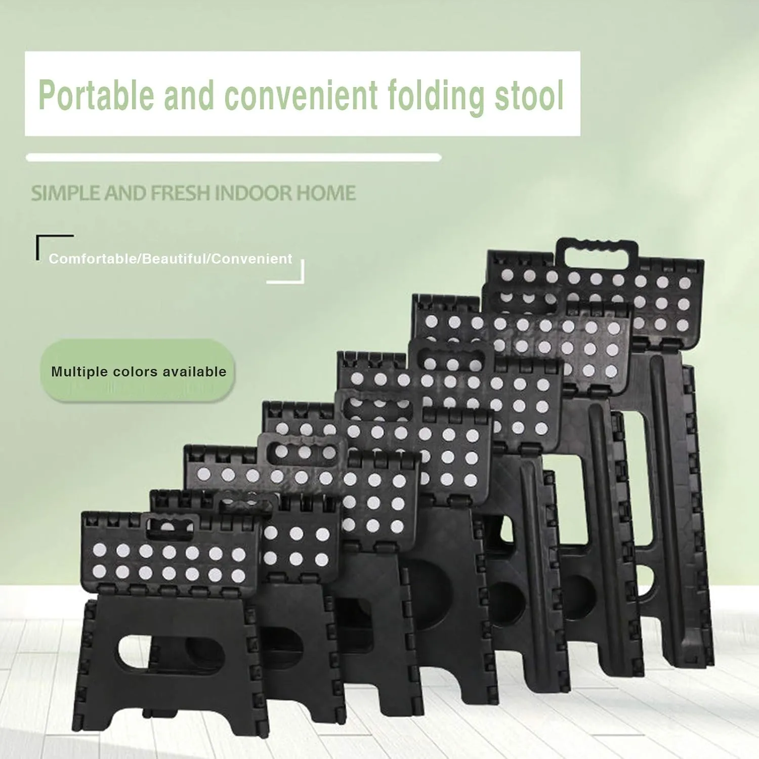 Light Household Thickened Plastic Folding Stool Plastic Material Super Strong Outdoor for Garden BBQ Fishing Hiking Travel