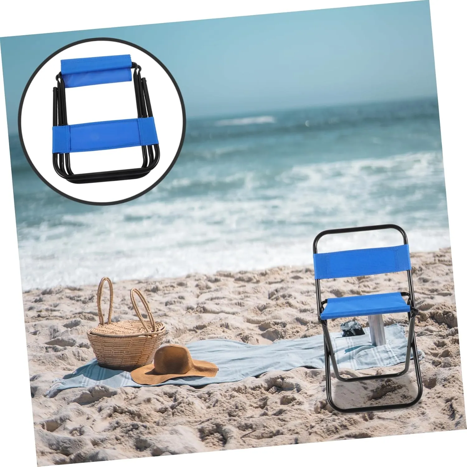 Lightweight Portable Folding Camping Chair Compact Outdoor Fishing Stool for Travel Sports Events and Gardens Ergonomic Design for Comfort and Durability