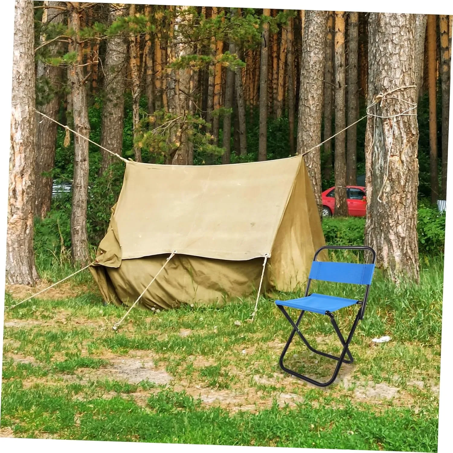 Lightweight Portable Folding Camping Chair Compact Outdoor Fishing Stool for Travel Sports Events and Gardens Ergonomic Design for Comfort and Durability
