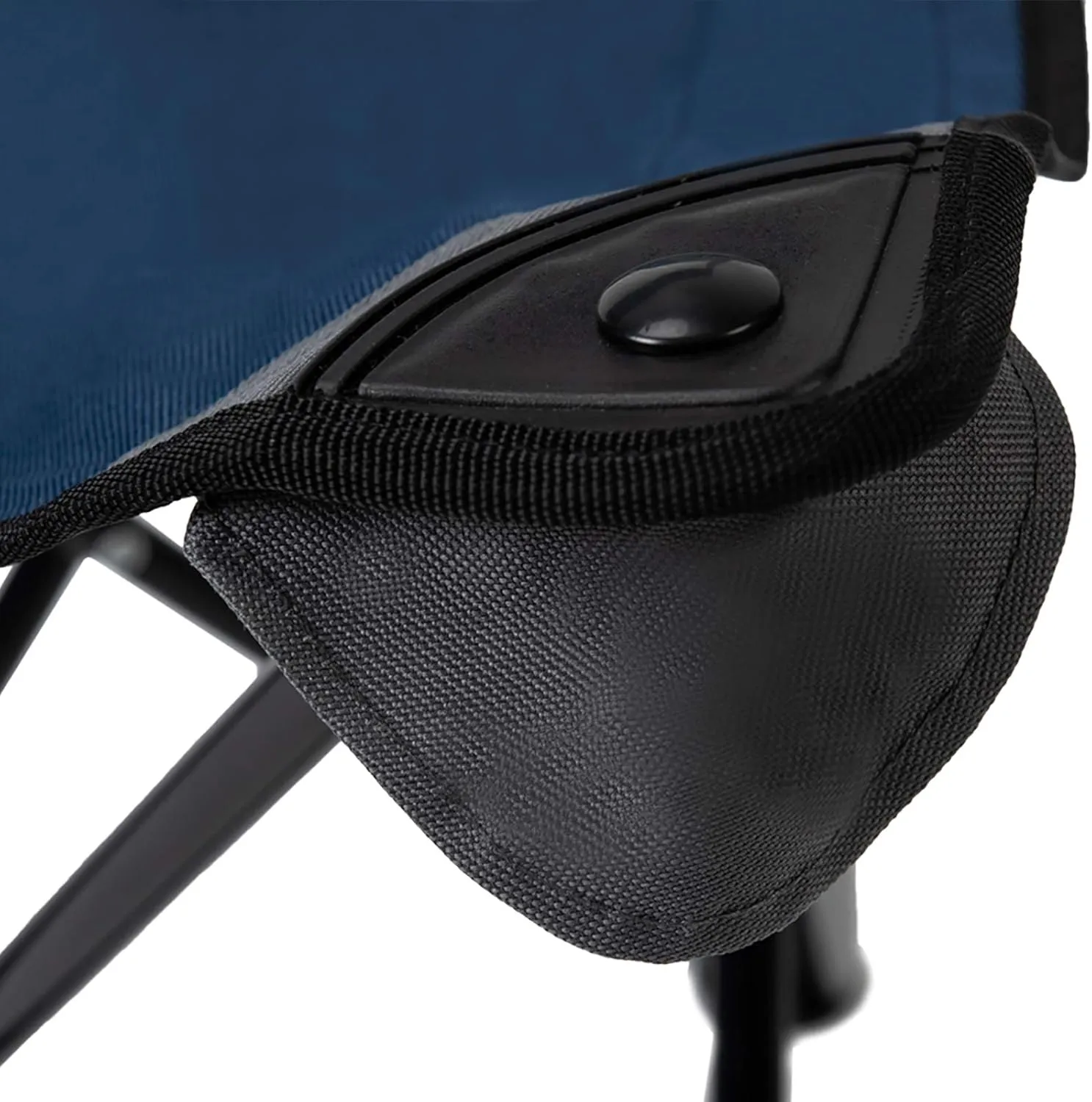 Lightweight Portable Tripod Camp Chair, Includes Carry Bag,polyester,steel - Navy/Gray