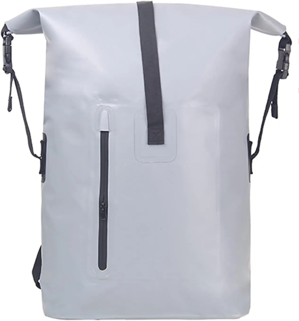 Lightweight Storage Bag Backpack with Exterior Zippered Pocket, Floating Dry Bag, Keep Gear Dry Clean, for Travel, Swimming, Boating, Kayaking (Color : Gray)