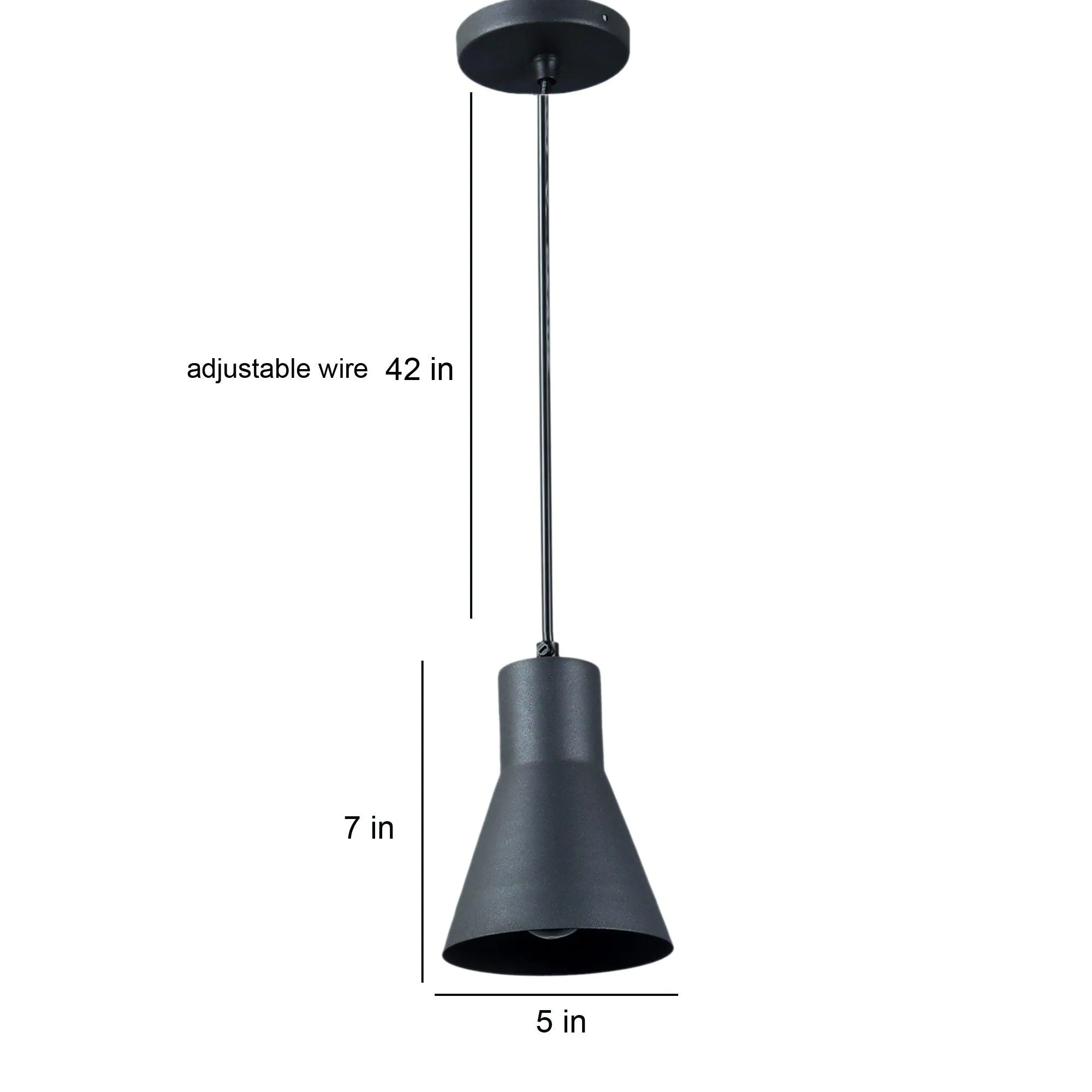 Limpid Black Hanging Light by SS Lightings