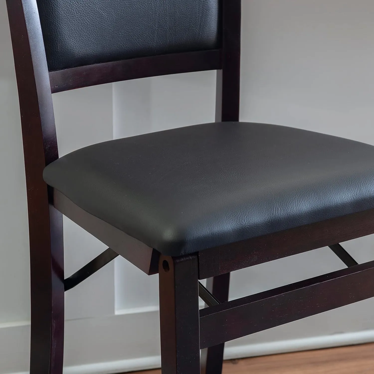 Linon Home Decor Keira Pad Back Folding Counter Stool, 24-Inch