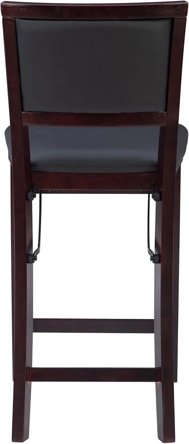 Linon Home Decor Keira Pad Back Folding Counter Stool, 24-Inch