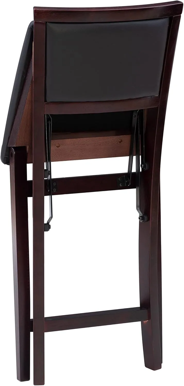 Linon Home Decor Keira Pad Back Folding Counter Stool, 24-Inch