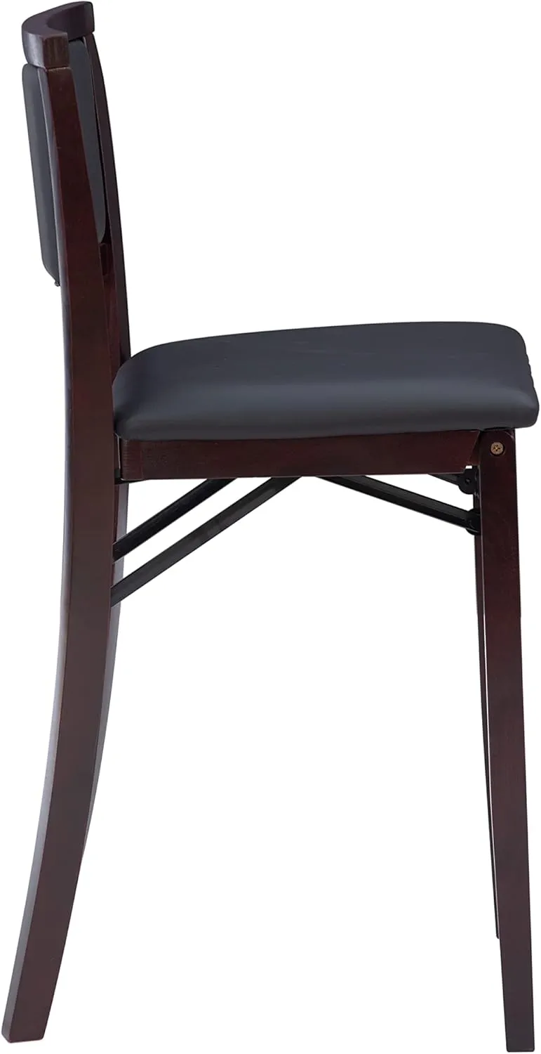 Linon Home Decor Keira Pad Back Folding Counter Stool, 24-Inch